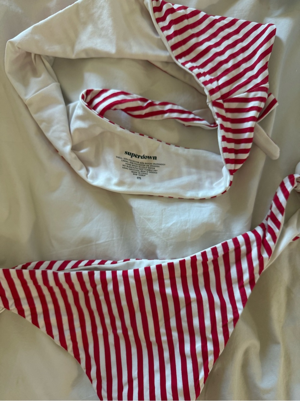 Revolver superdown clari bikini in red stripe - Picture 8 of 8